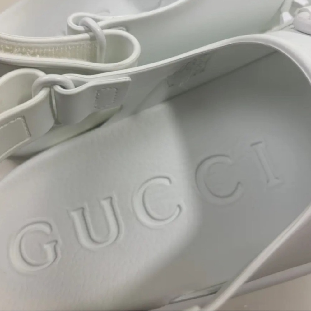 Authentic Gucci Rubber Interlocking Platform Slid… - image 5